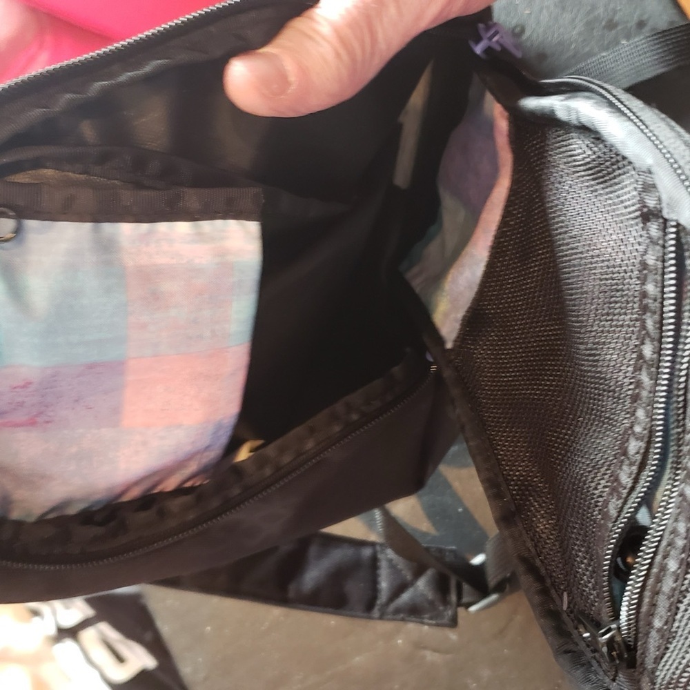 Dakine Charcoal mini Backpack with Purple Accents - Picture 3 of 3